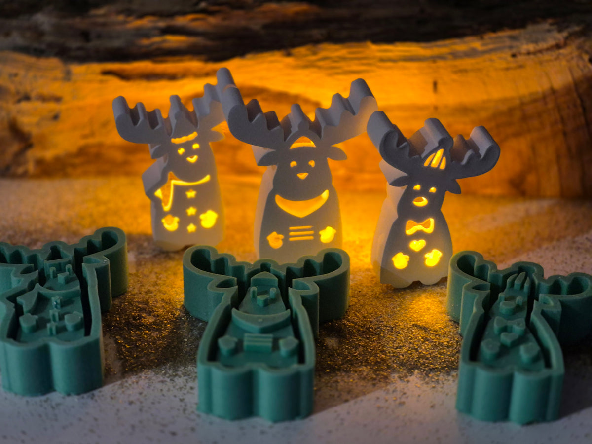 Silikonformen Weihnachtselche für Ballonlichter