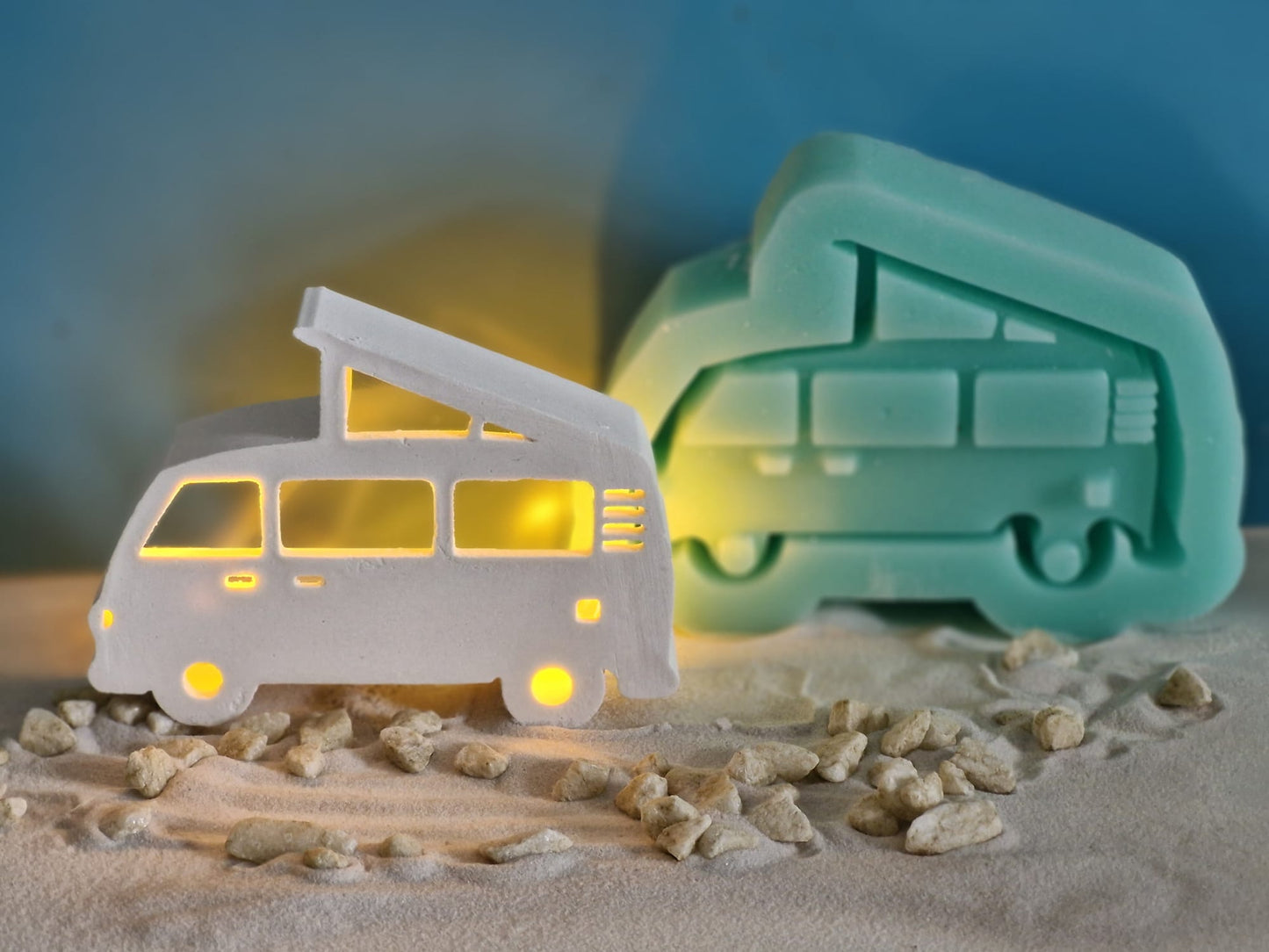 Silikonform Van Camper Hochdach für Ballonlicht