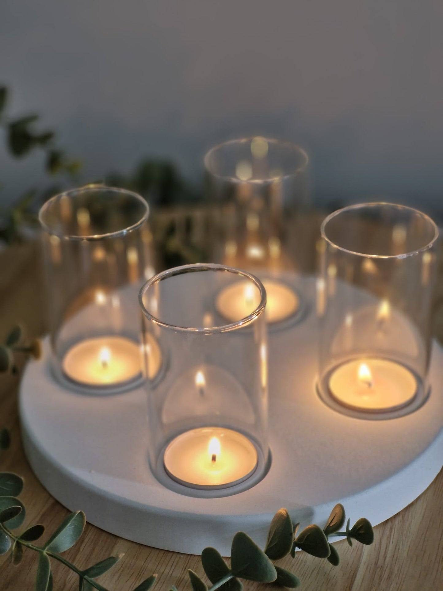 Windlichtteller Advent