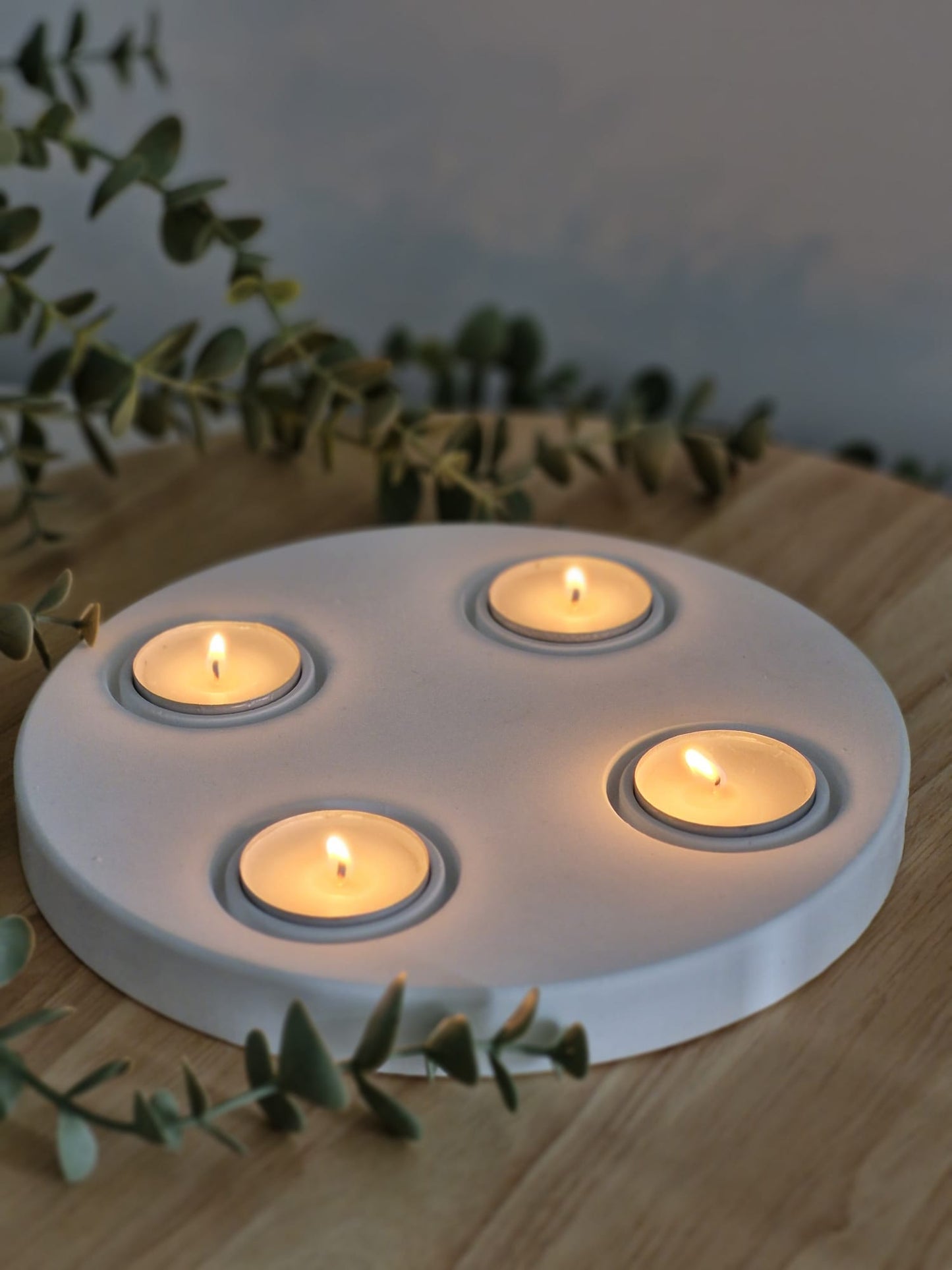Windlichtteller Advent