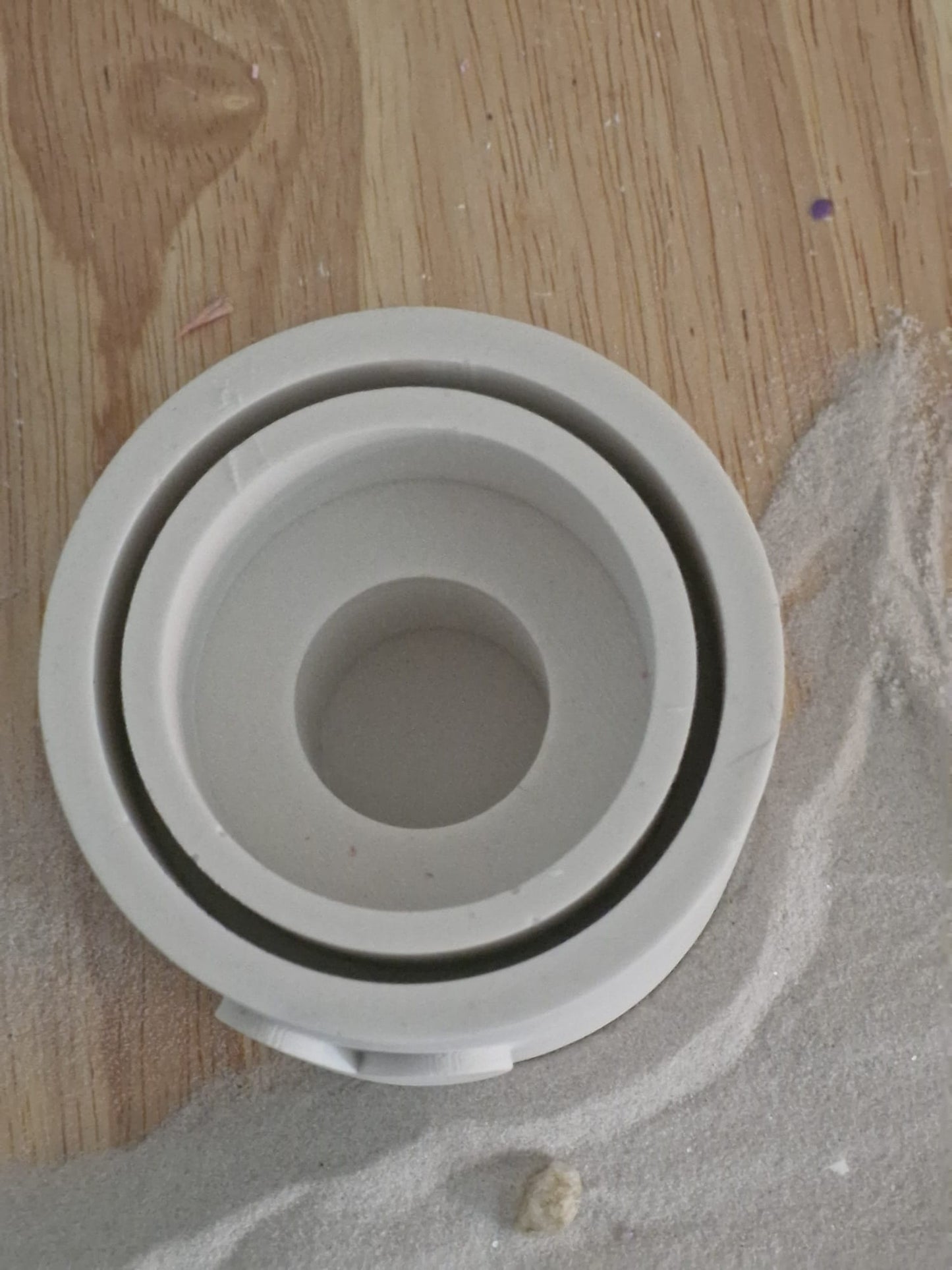 Silikonform Kerzenhalter für Teelicht oder Stabkerze mit Windlicht