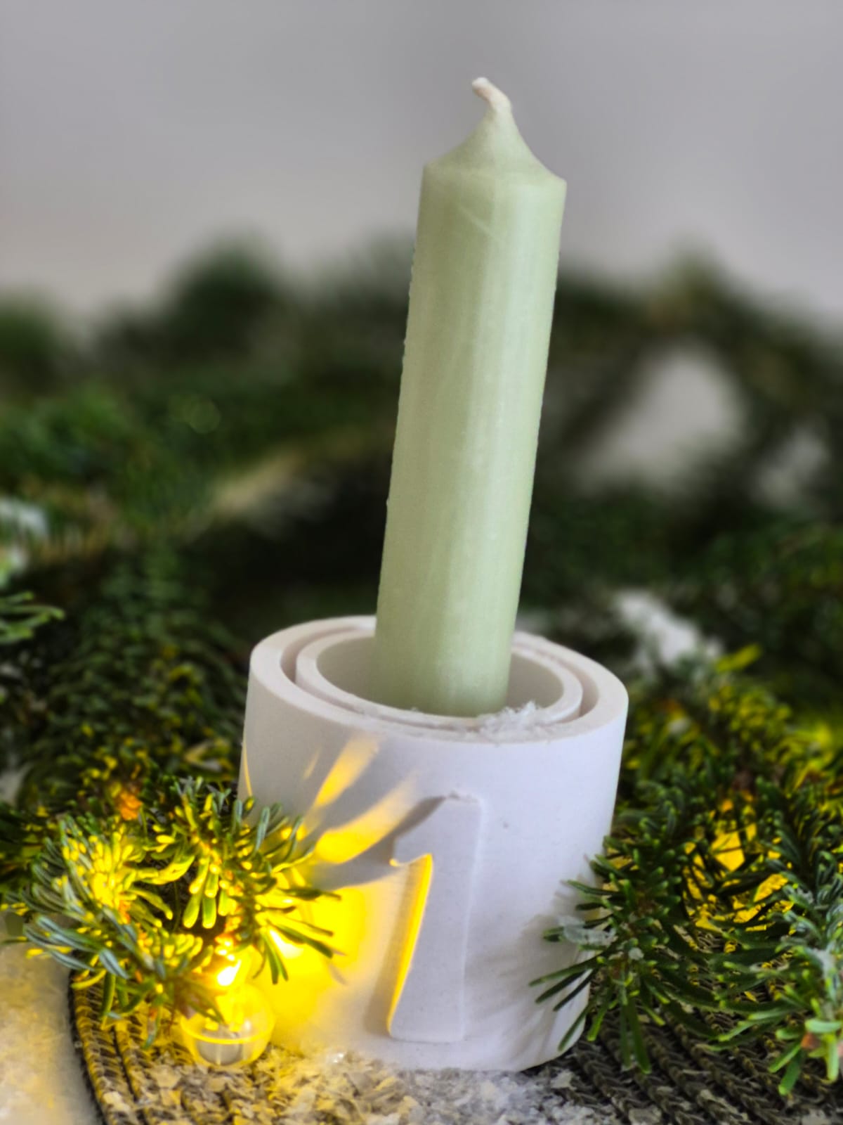 Silikonform Kerzenhalter Adventskranz 1 bis 4