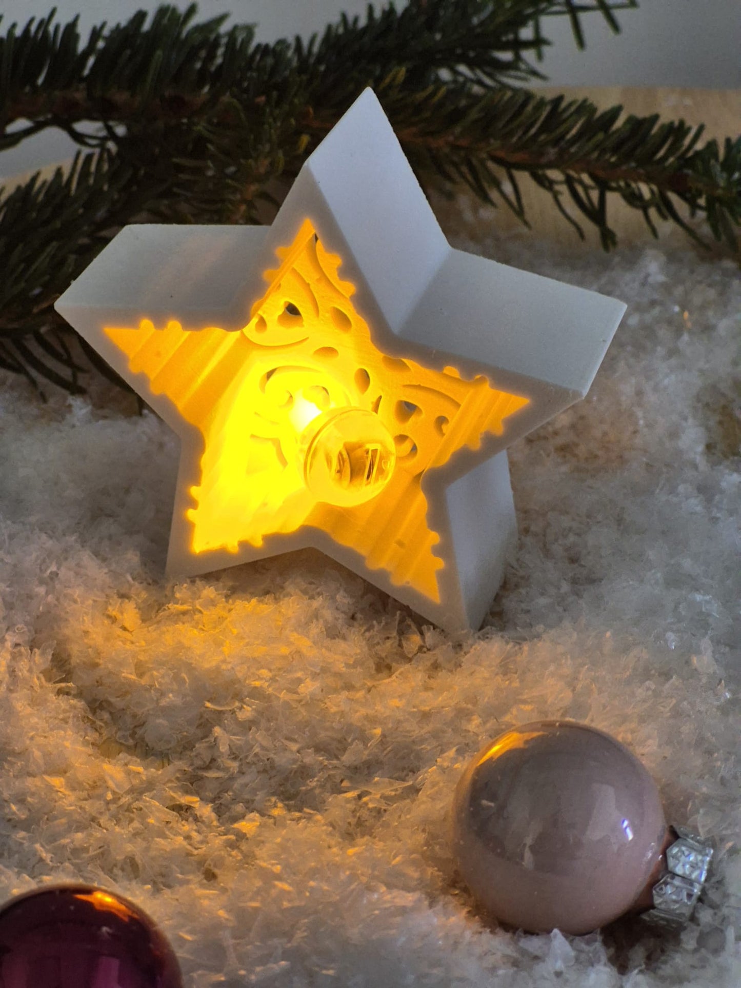 Silikonformen Sterne Mandala für Ballonlichter