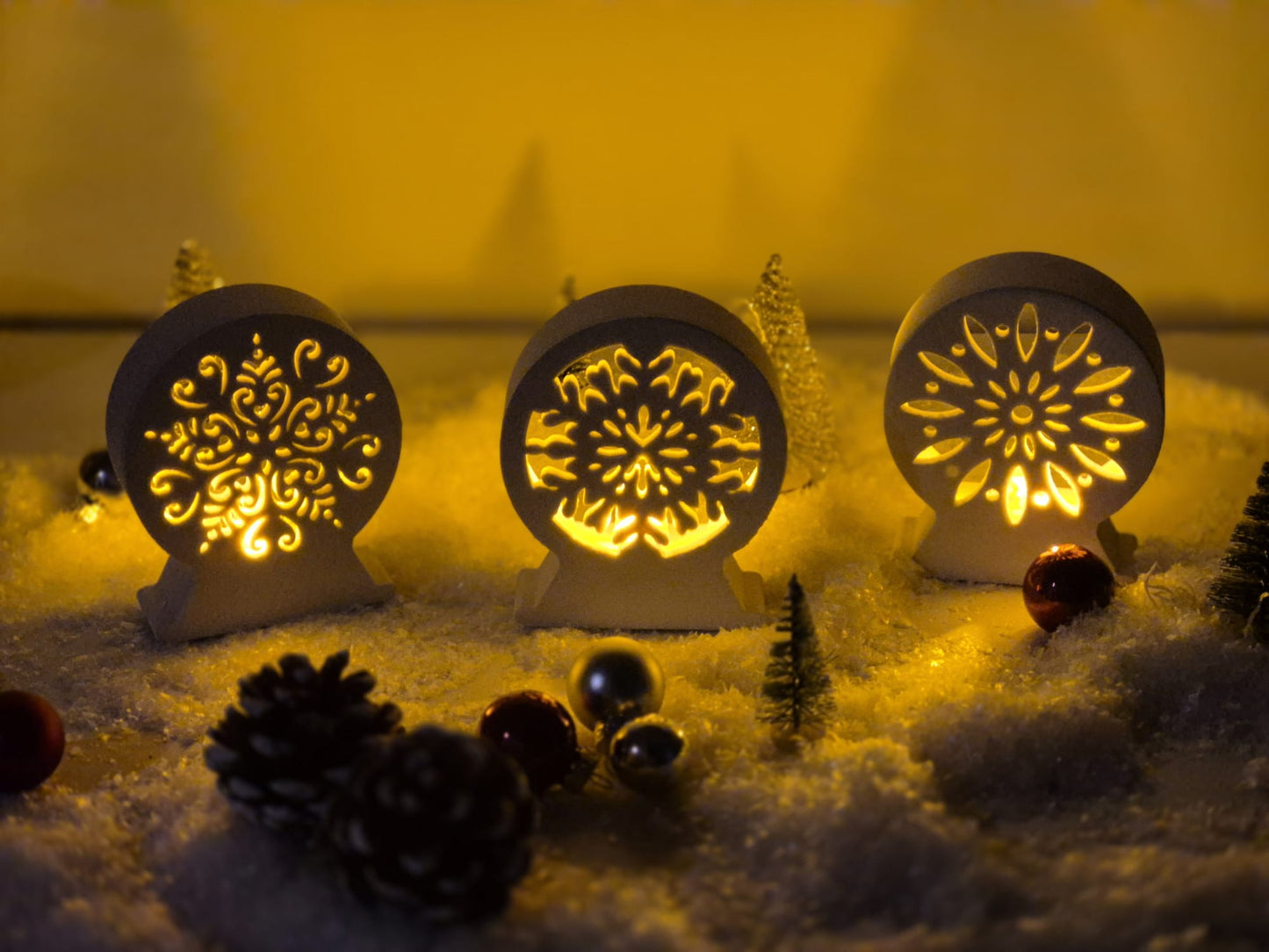 Silikonformen Schneekugeln für Ballonlichter