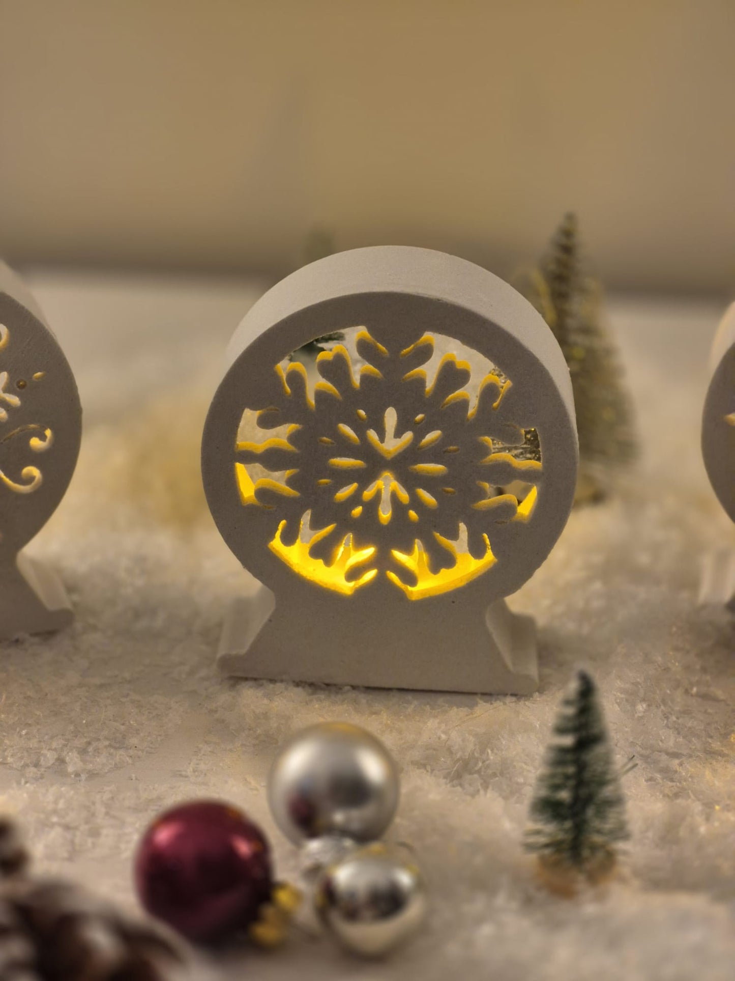 Silikonformen Schneekugeln für Ballonlichter