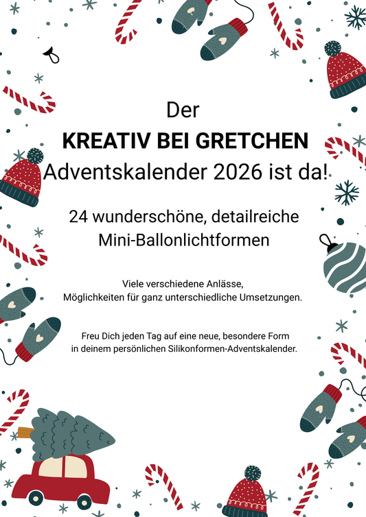Adventskalender Silikonformen Minis 2026