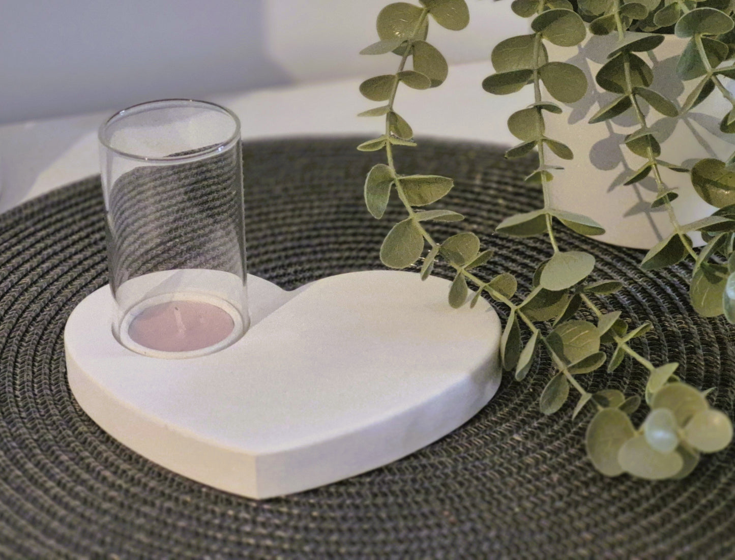 Herzteller groß für Teelicht und Windlichtglas