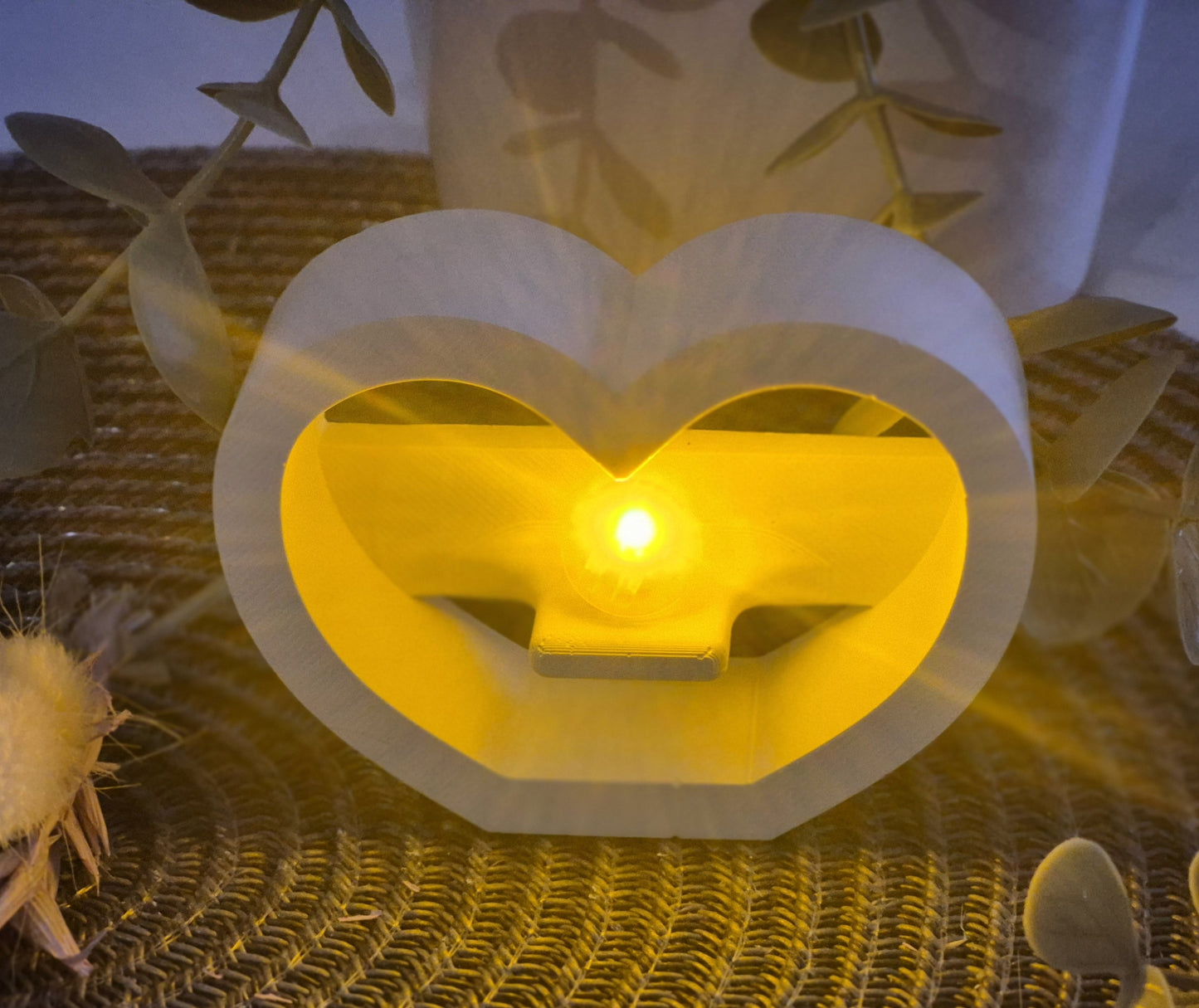 Herz für kleine Botschaften als Ballonlichtform