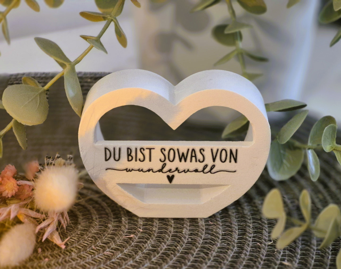 Herz für kleine Botschaften als Ballonlichtform