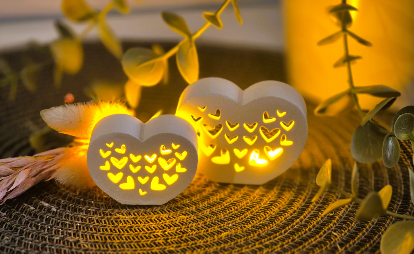 Silikonformen Lichtherzen für Ballonlichter verschiedene Varianten