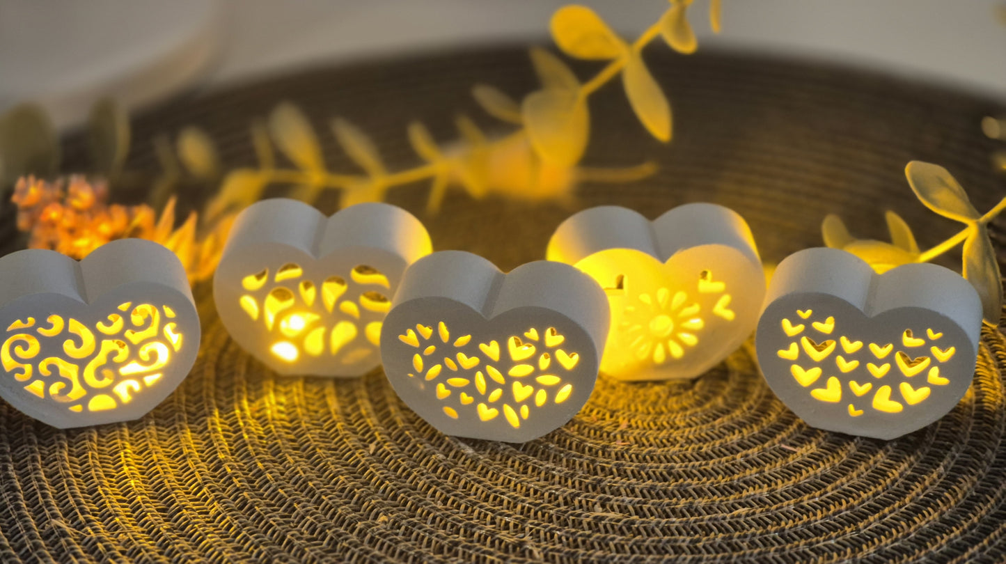 Silikonformen Lichtherzen für Ballonlichter verschiedene Varianten