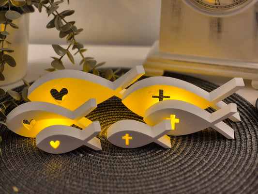 Silikonformen Fische Konfirmation, Kommunion für Ballonlicht