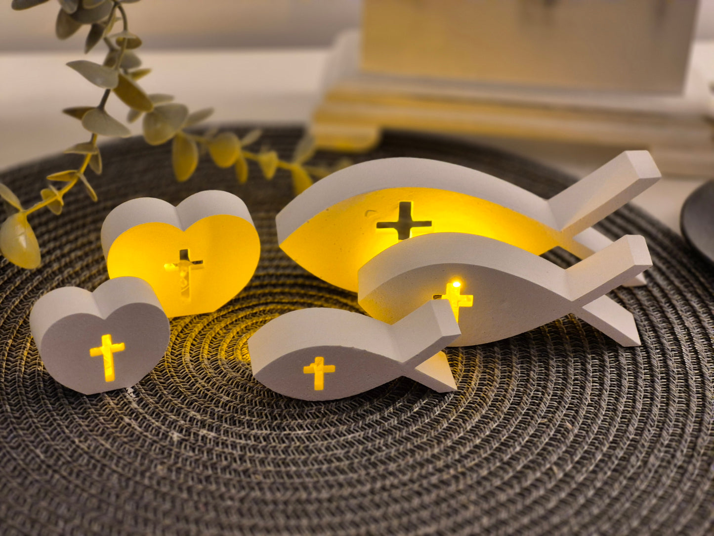 Silikonformen Fische Konfirmation, Kommunion für Ballonlicht