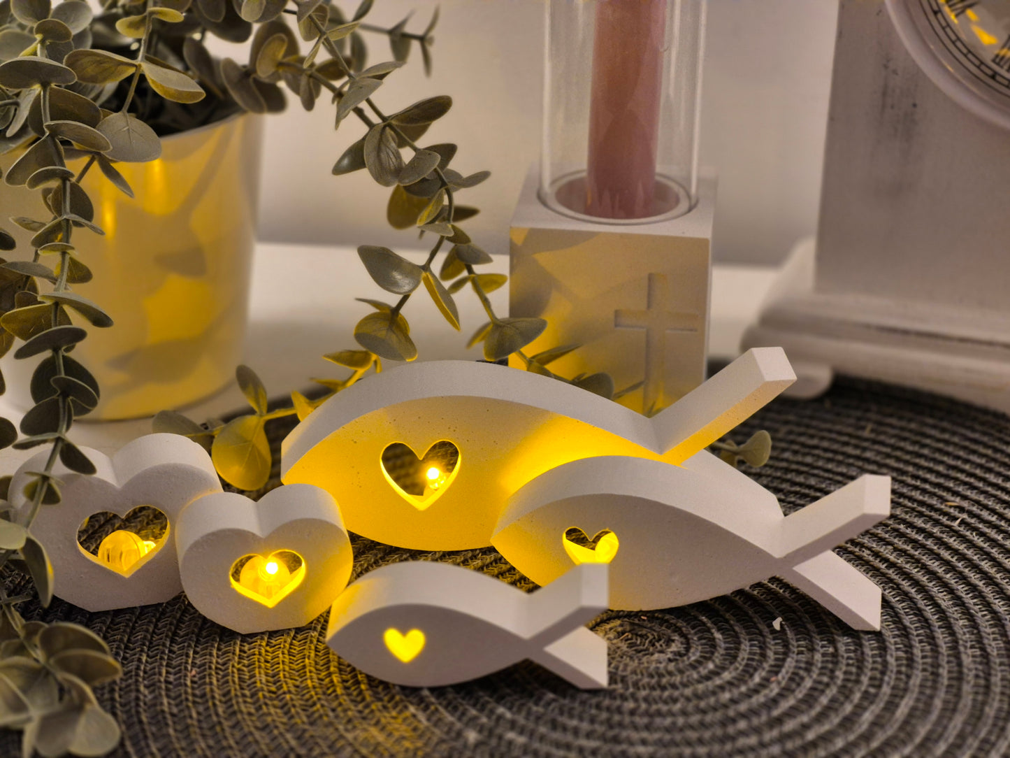 Silikonformen Fische Konfirmation, Kommunion für Ballonlicht