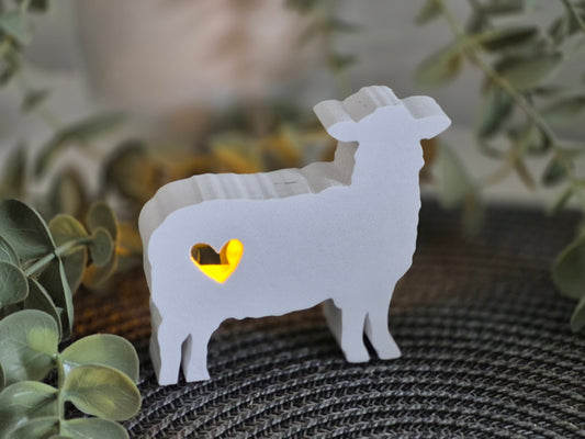 Silikonformen Schaf und Lamm als Ballonlichtform