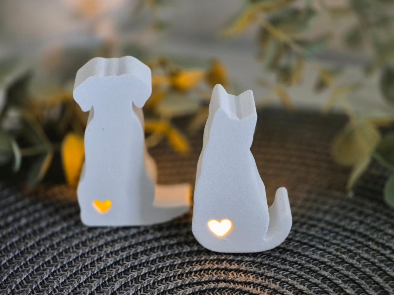 Silikonformen Hund und Katze für Ballonlichter