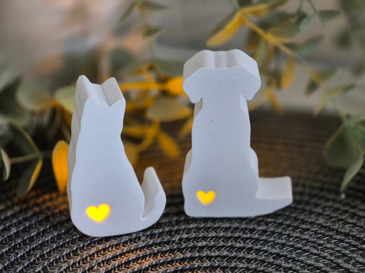 Silikonformen Hund und Katze für Ballonlichter