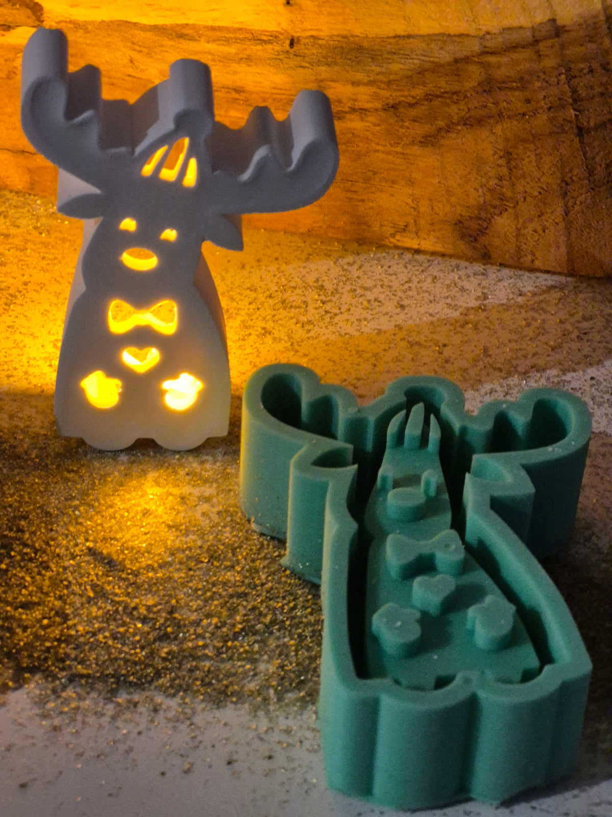 Silikonformen Weihnachtselche für Ballonlichter
