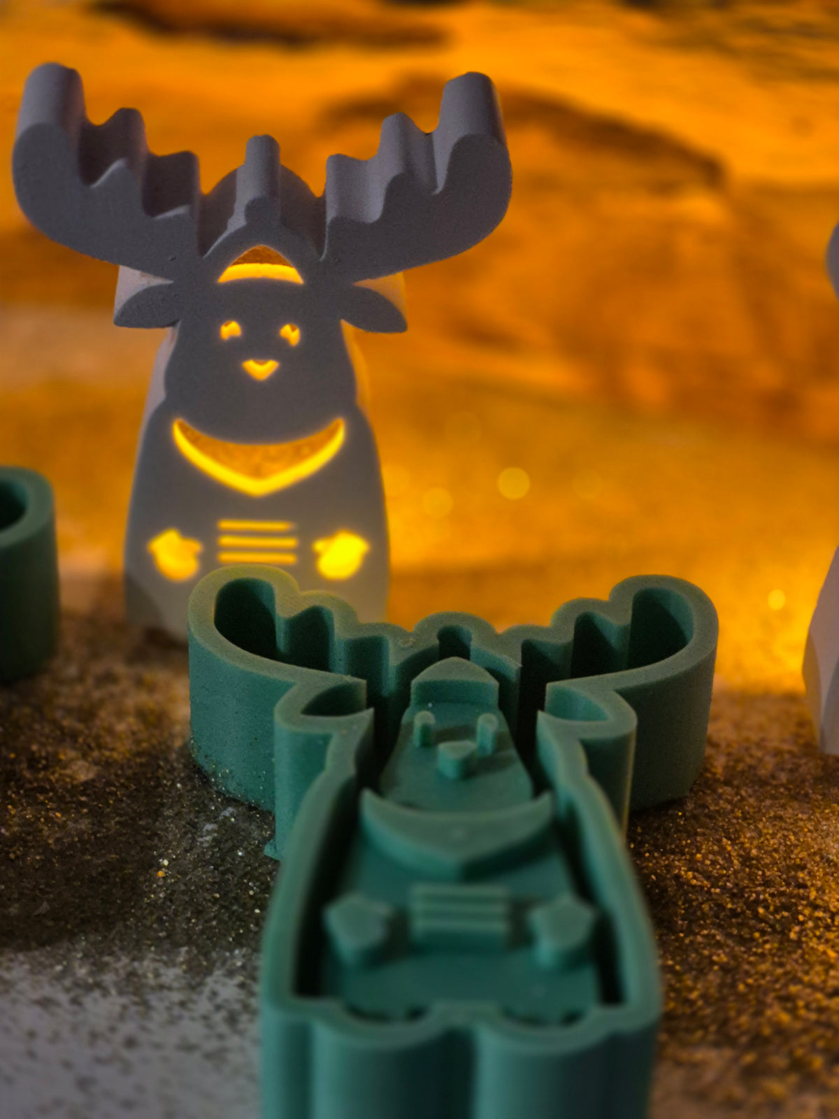 Silikonformen Weihnachtselche für Ballonlichter