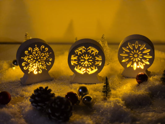 Silikonformen Schneekugeln für Ballonlichter