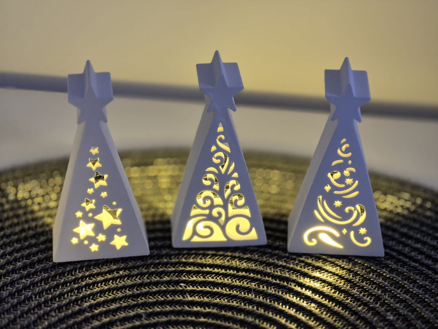 Silikonformen Tannenbäume für Ballonlichter