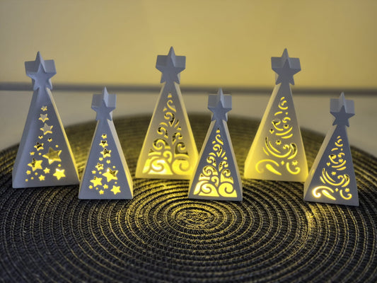 Silikonformen Tannenbäume für Ballonlichter