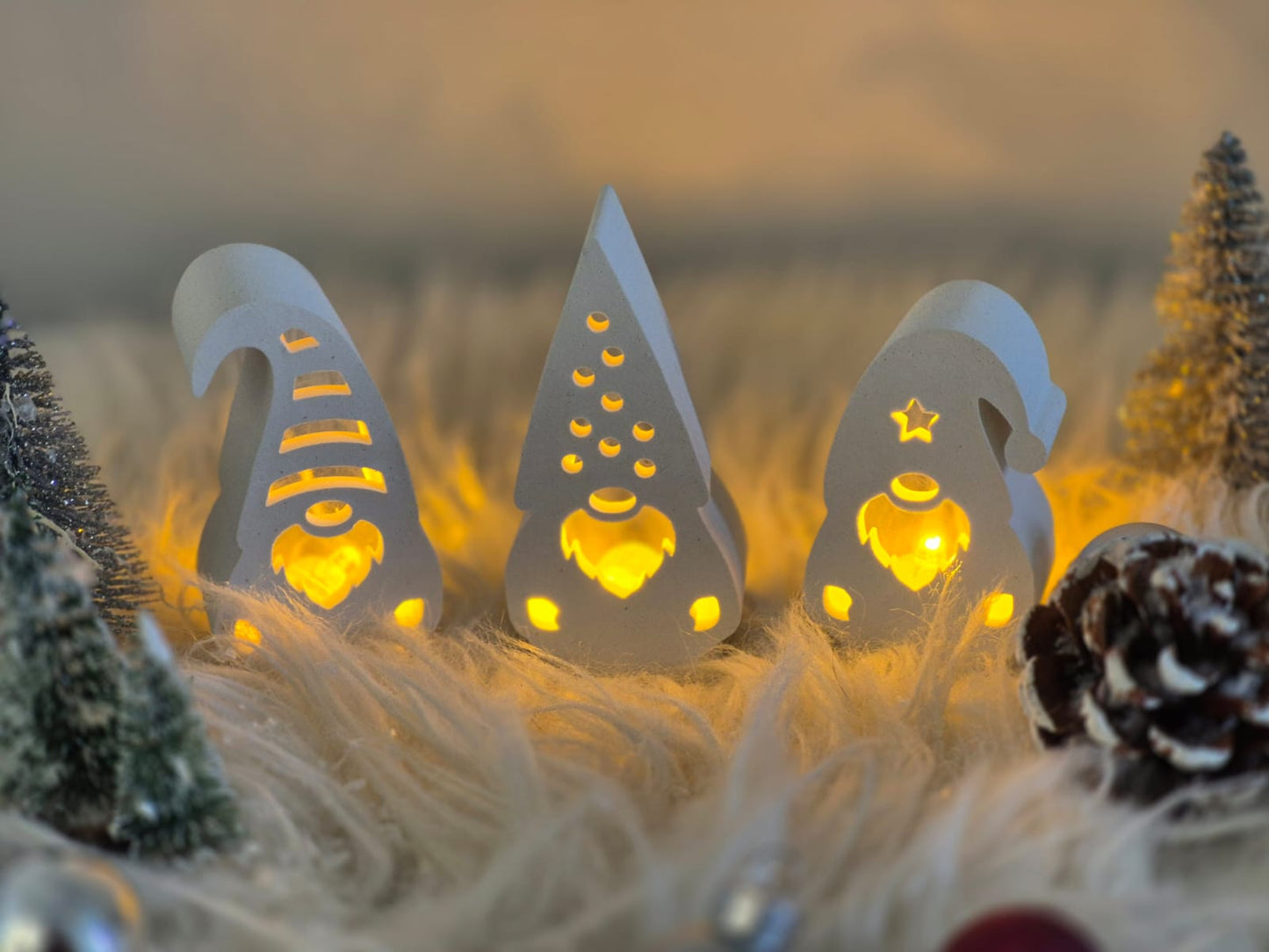 Silikonform Weihnachtswichtel für Ballonlicht