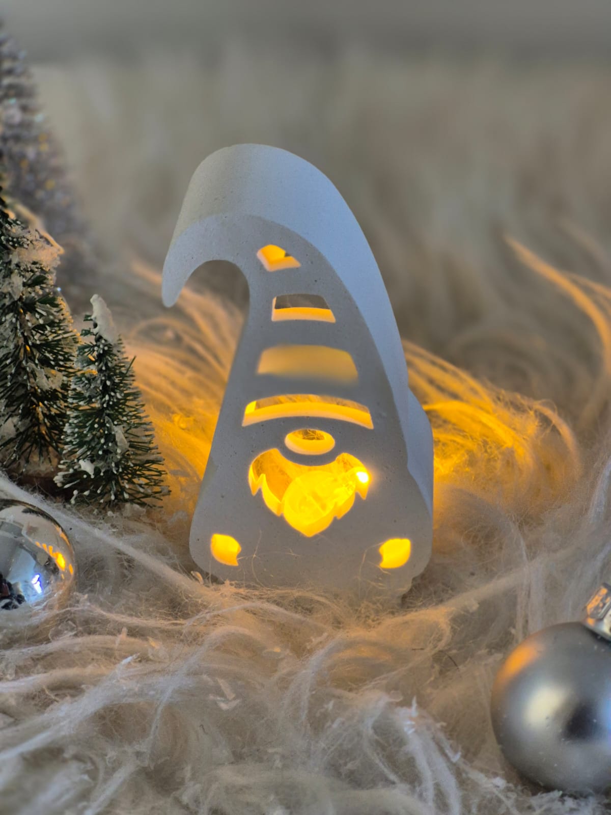 Silikonform Weihnachtswichtel für Ballonlicht