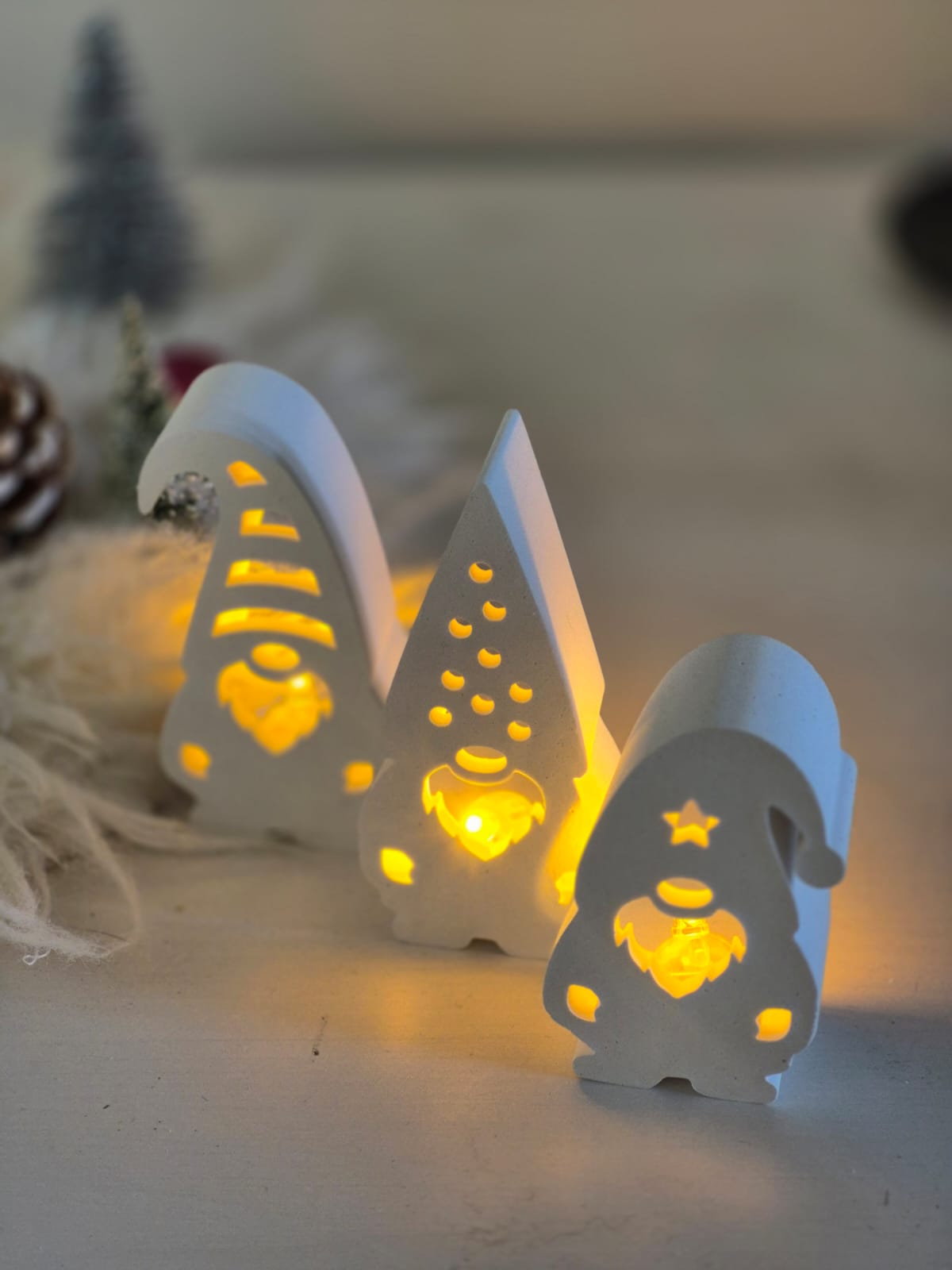 Silikonform Weihnachtswichtel für Ballonlicht