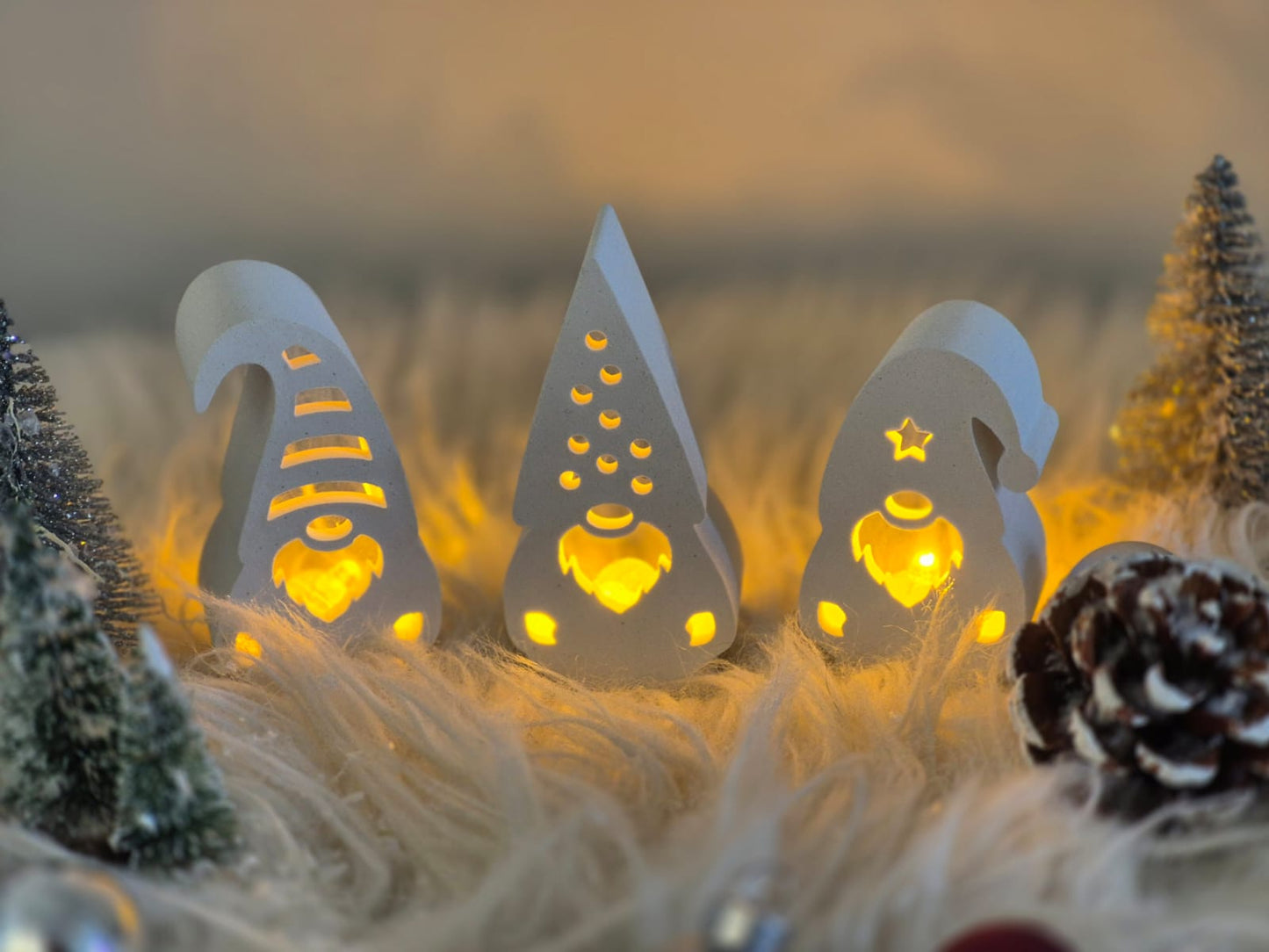 Silikonform Weihnachtswichtel für Ballonlicht