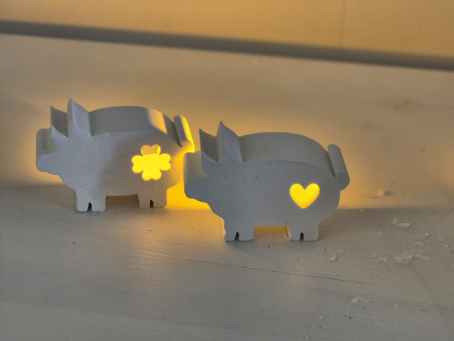 Silikonformen für Silvesterschweinchen für Ballonlichter