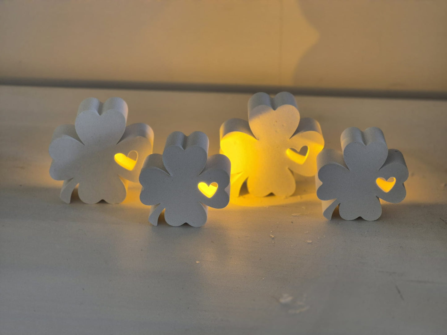 Silikonformen Kleeblatt Silvester für Ballonlichter