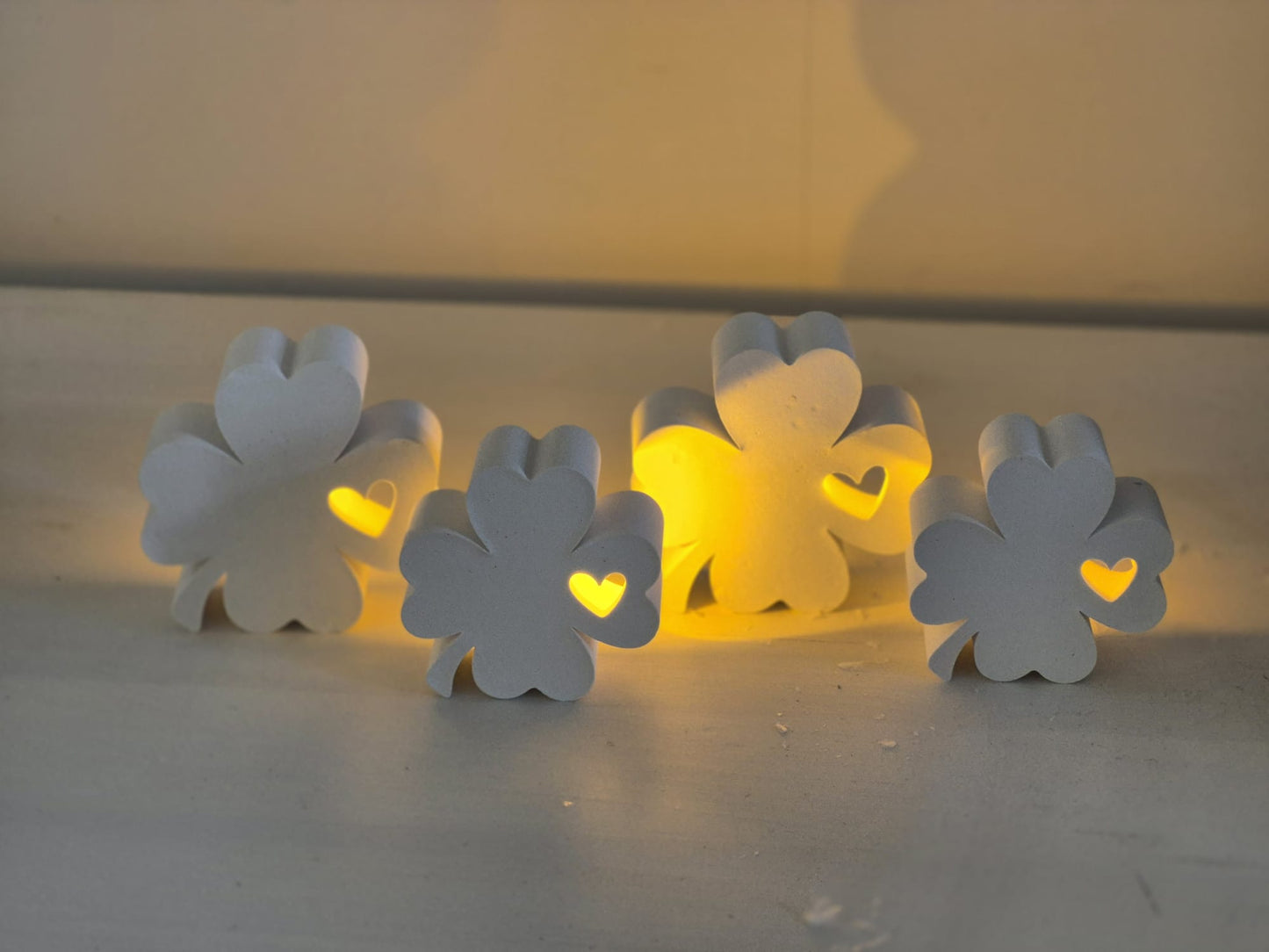 Silikonformen Kleeblatt Silvester für Ballonlichter