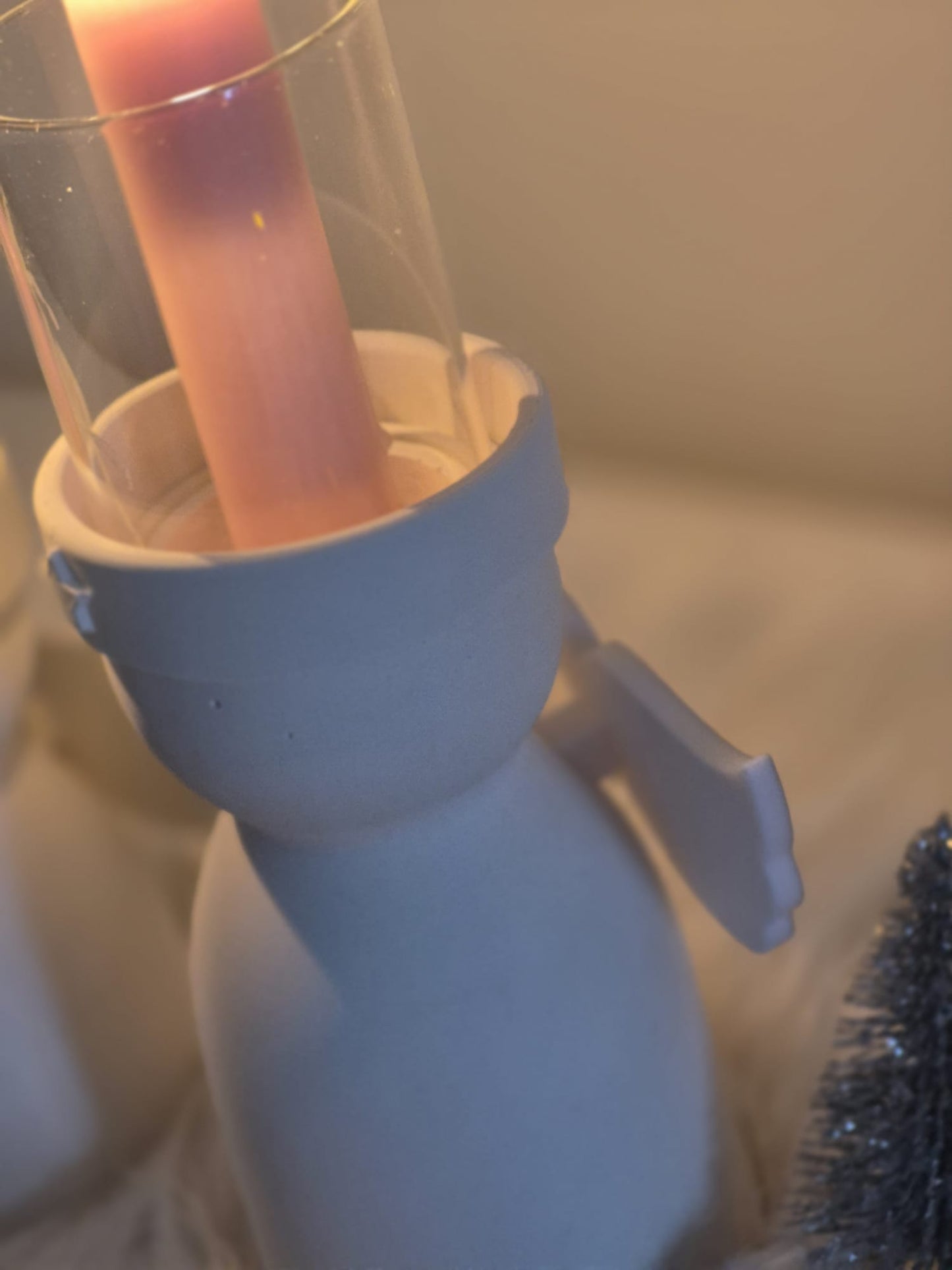 Silikonform Engel Kerzenhalter für Stab- und Teelichter mit Windlichtglasfunktion