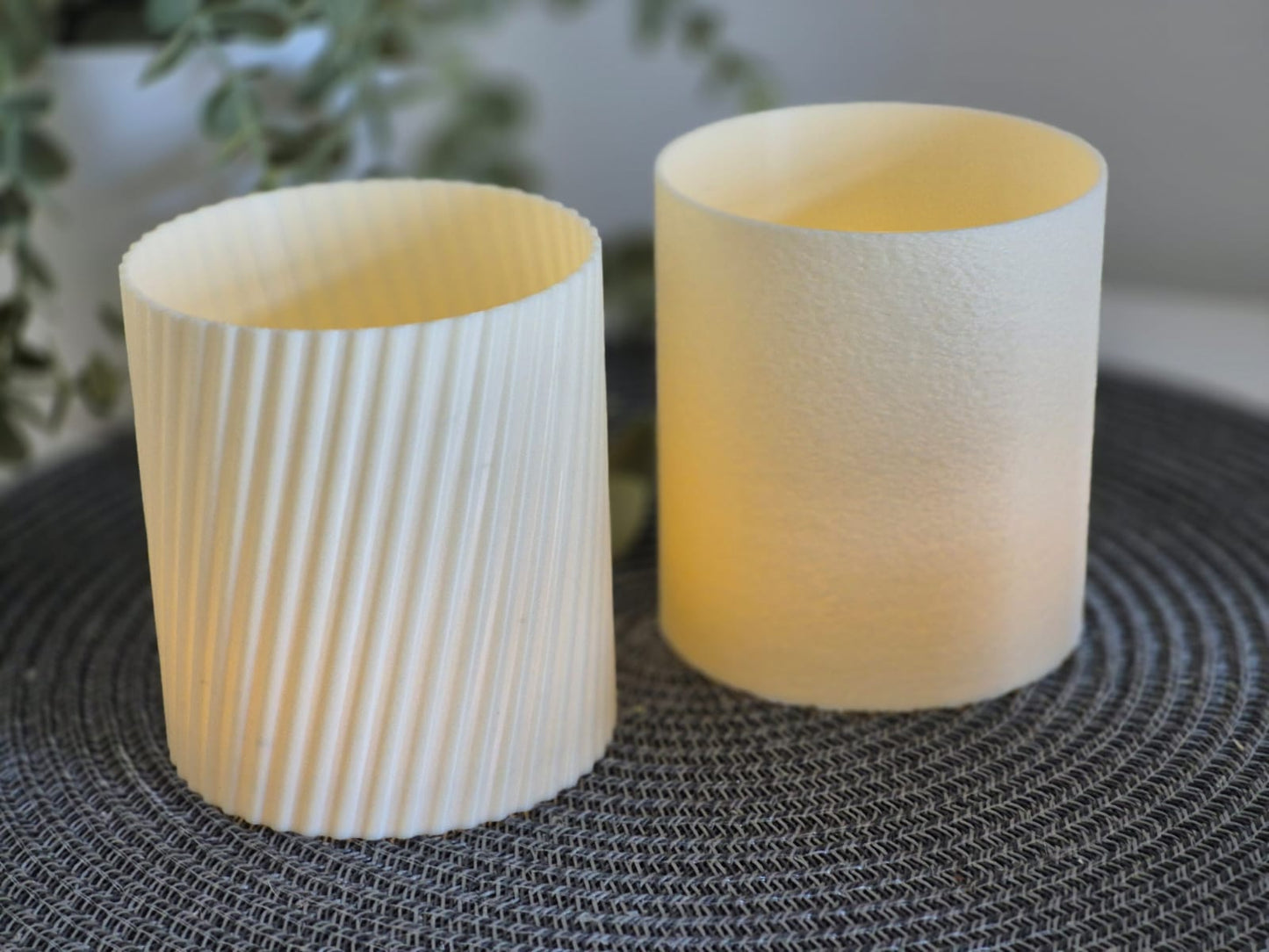 3D Druckdateien Windlicht - passt für "Schiefes Ding" Rille + Fuzzy