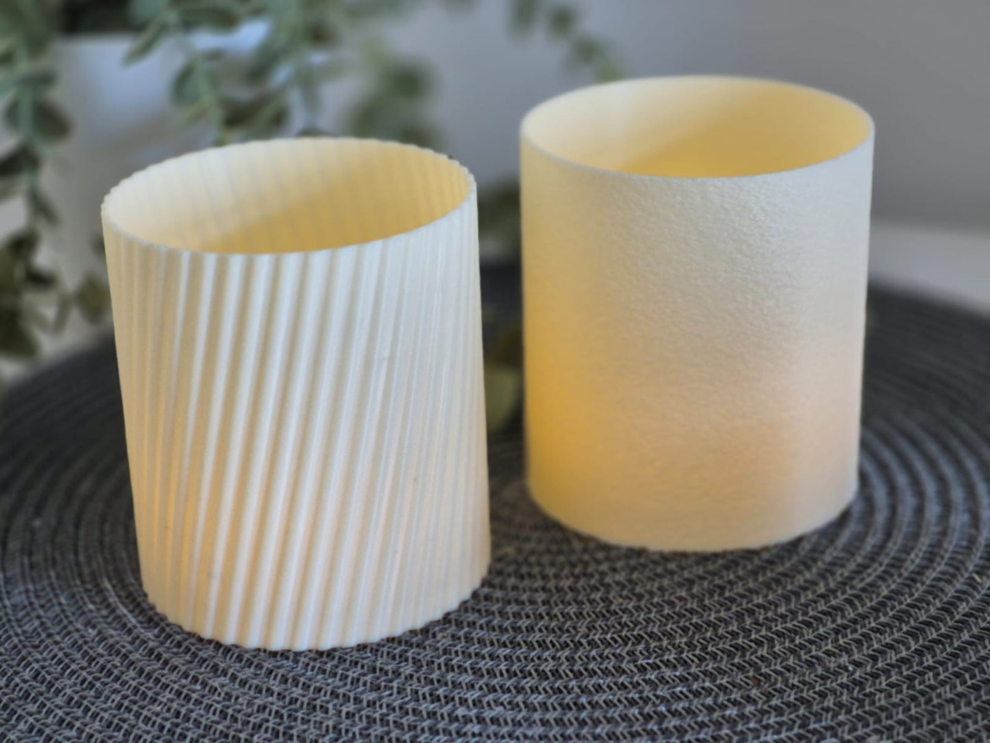 3D Druckdateien Windlicht - passt für "Schiefes Ding" Rille + Fuzzy