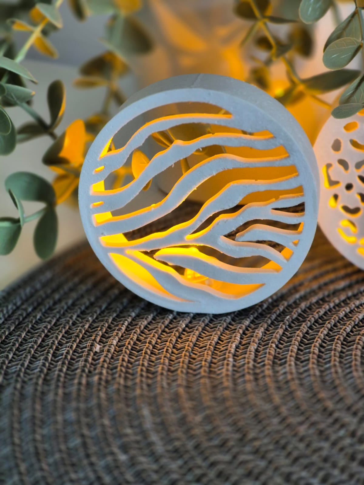 Silikonform Kreisdesign für Ballonlicht Leo und Zebra