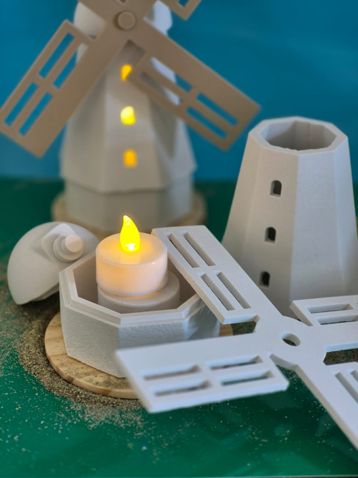 Silikonform Windmühle 5-teilig