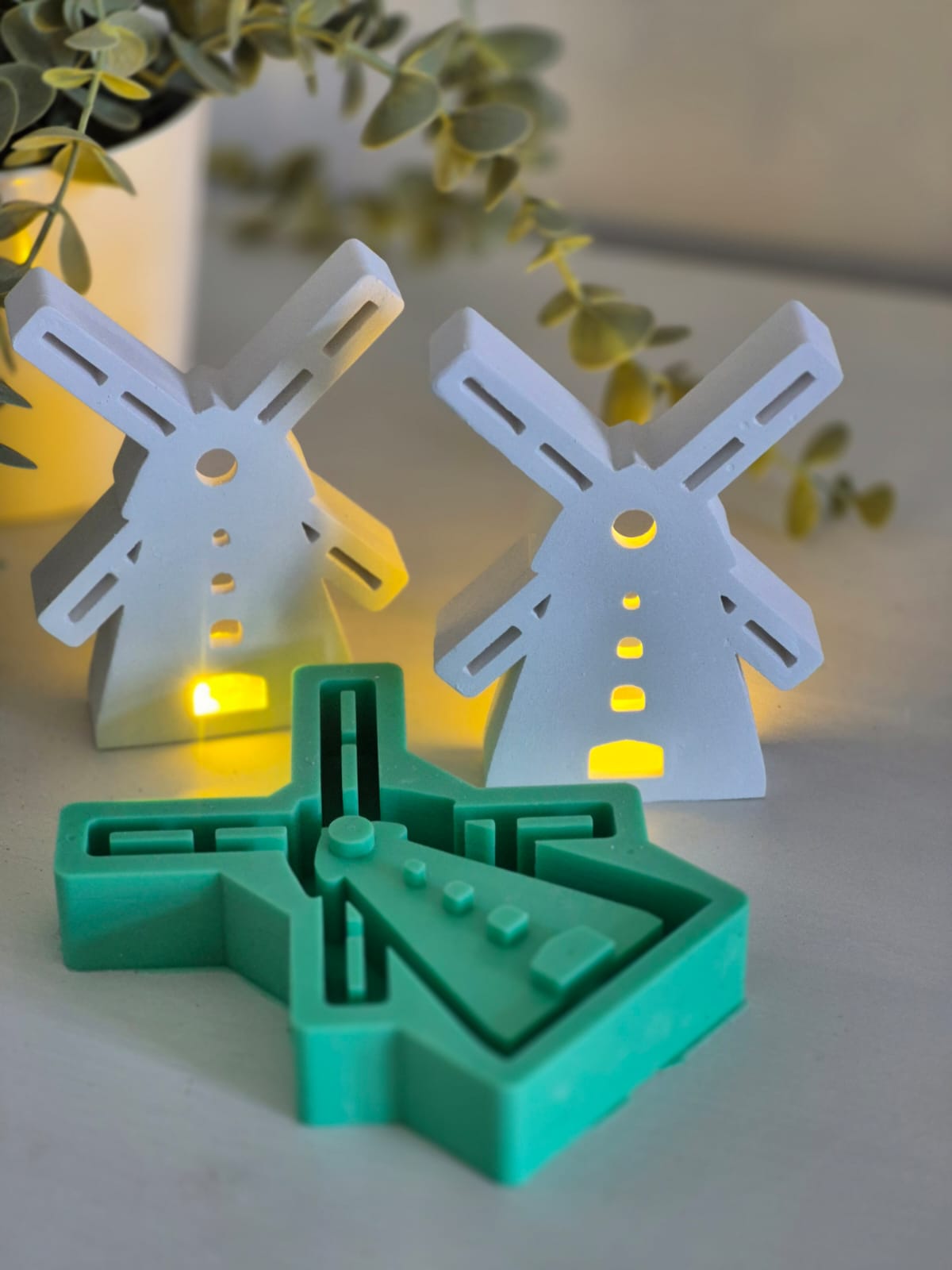 Silikonform Windmühle für Ballonlicht