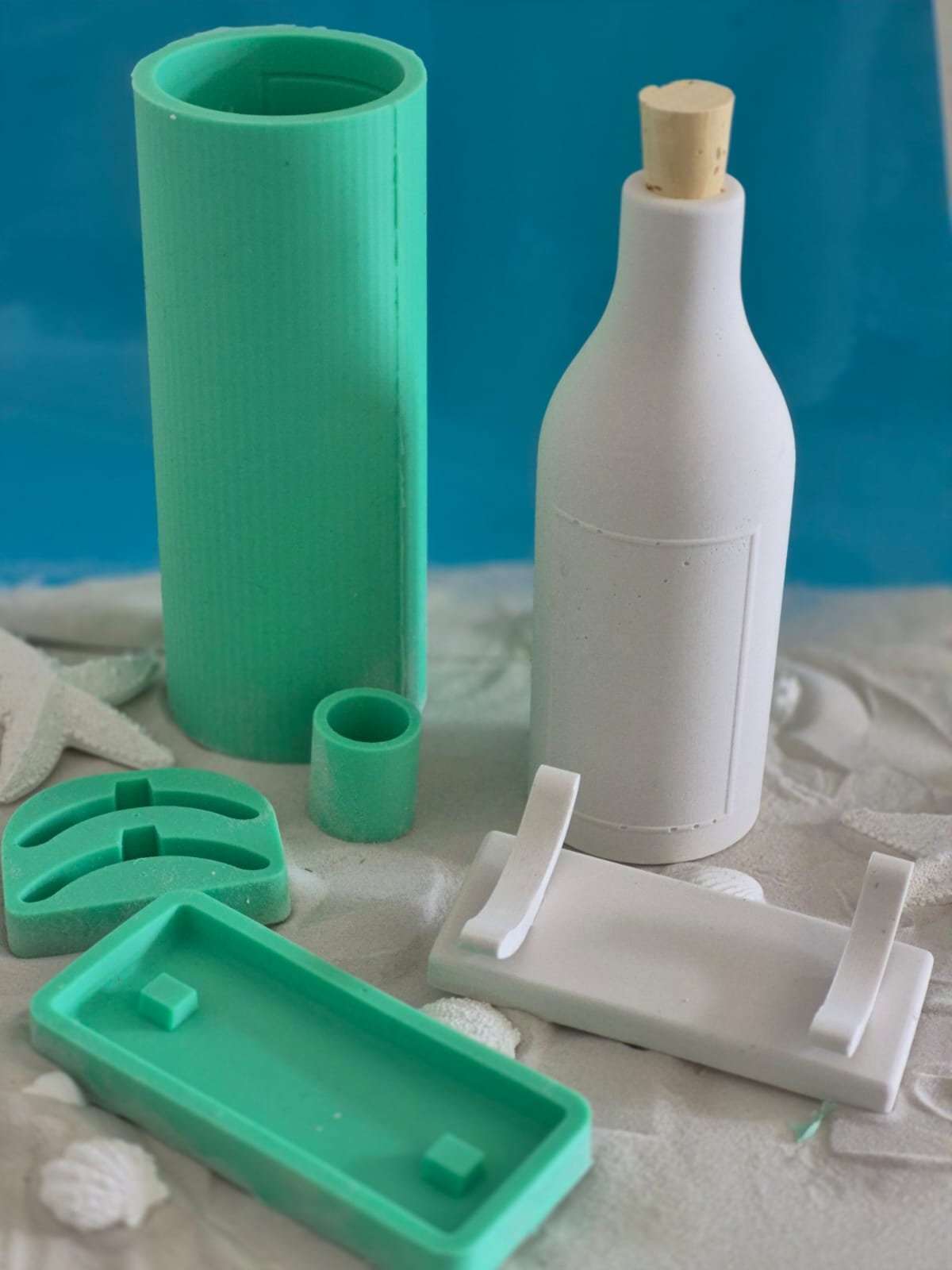 Silikonform Flaschenpost