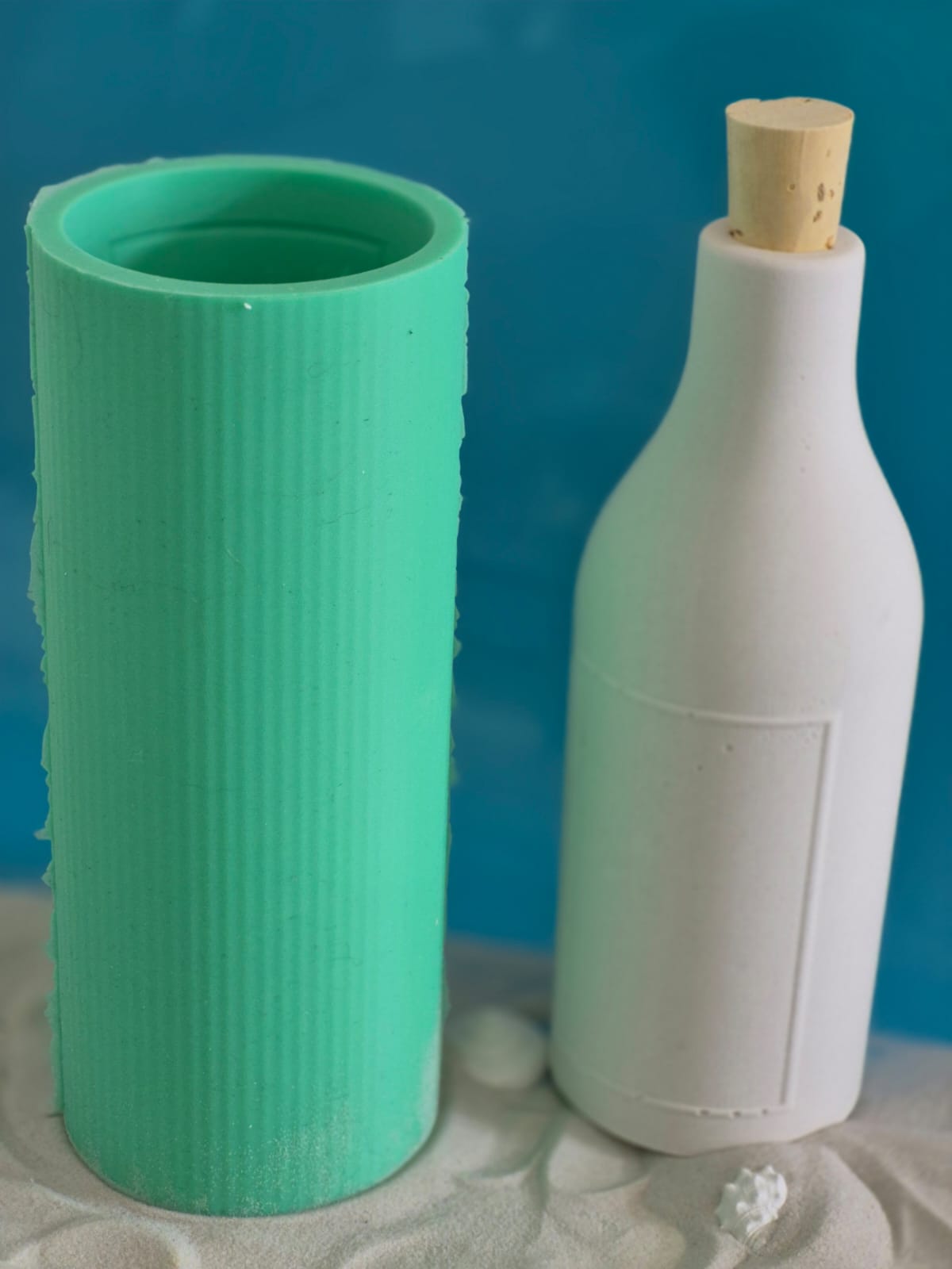 Silikonform Flaschenpost