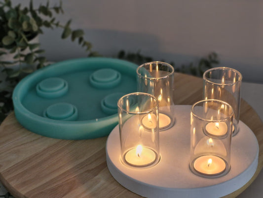 Windlichtteller Advent