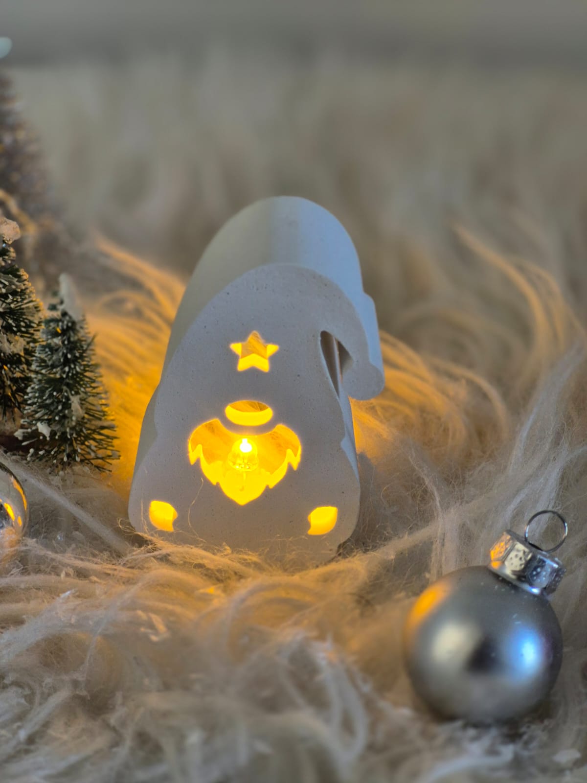 Silikonform Weihnachtswichtel für Ballonlicht